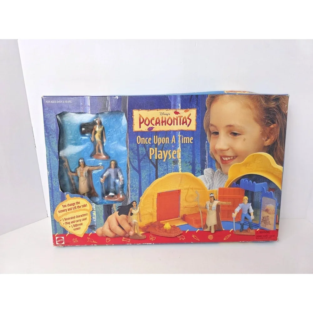 Vintage Mattel Disney Pocahontas Once Upon A Time Playset unopened!